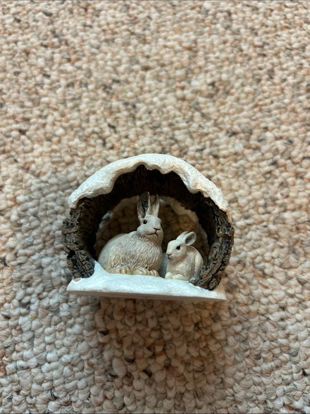 1997 Hallmark Snowshoe Rabbits in Winter Ornament